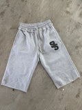 Grey “95” 3/4 jorts